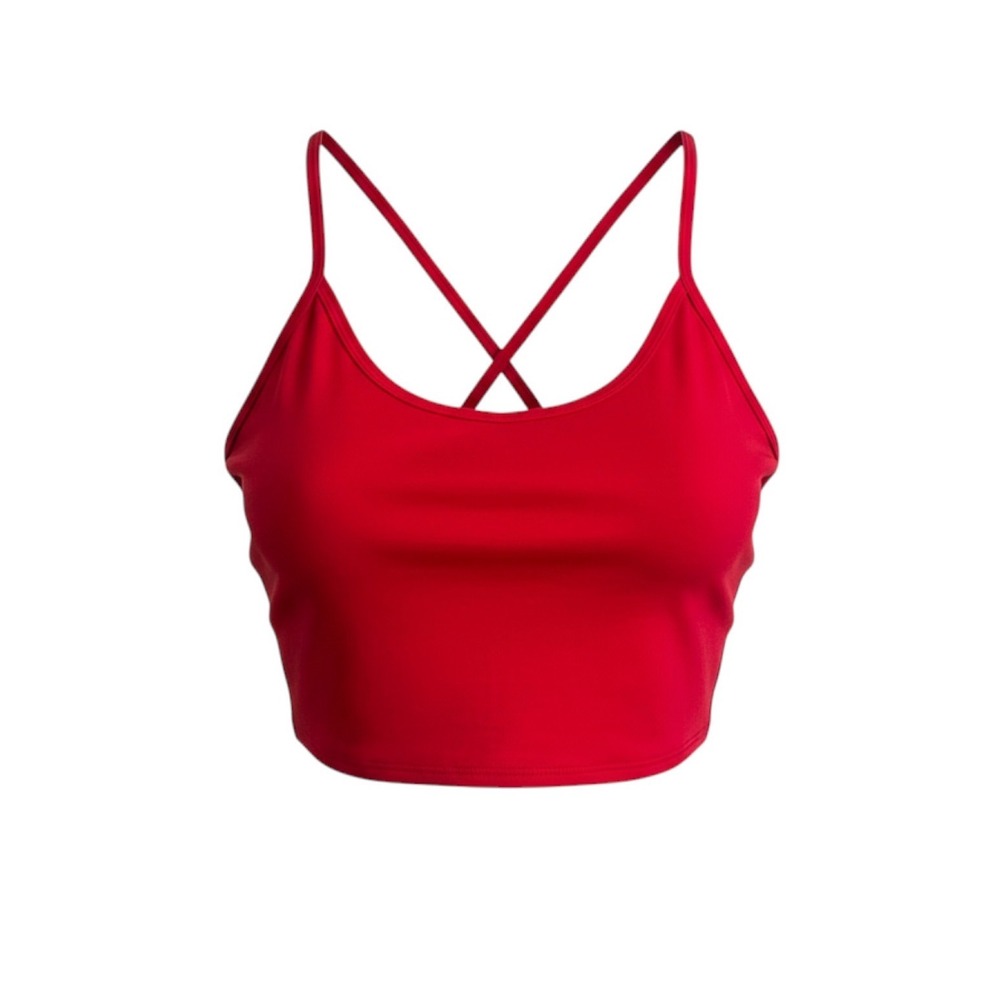 Pink Victoria's Secret Active Red Strappy Back Sports Bra XXL New